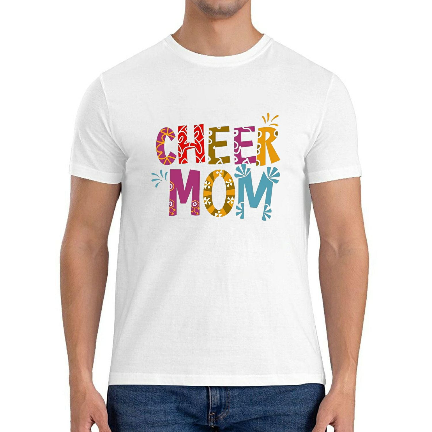 Cheer Mom / Cheerleading Mother Competition Parents Support Mens T ...