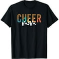 thumbnail image 1 of Cheer Mom Leopard Print Women Cheerleader Mom Retro T-Shirt, 1 of 4