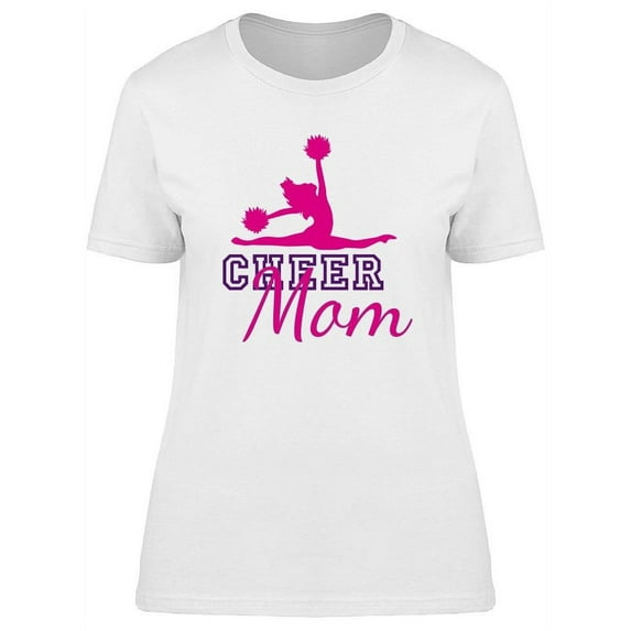 Cheer Mom Phrase T-Shirt Women -Image by Shutterstock, Female Large
