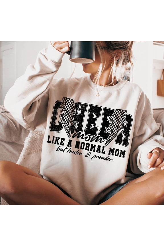 Cheer Mom Sweatshirt, Cheer Life Pullover, Team Spirit Sweater, Cheerleader Mom Top, Funny Cheer Mom Shirt
