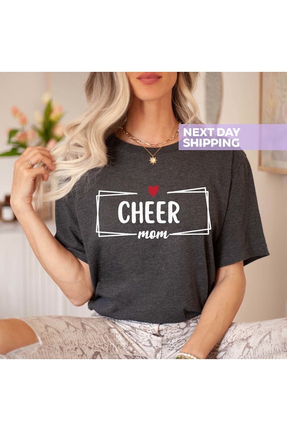 Cheer Mom T-Shirt, Cheer Competition Mom, Cheer Mama, Cute Cheer Mom Tee, Cheerleading Mom Shirt, School Spirit Shirt, Mother's Day All Size S-5Xl