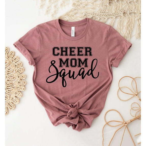 Cheer Mom T-shirt Back To School Shirt Mother's Day Tee Cheerleader Top Gift Mama Women's T-shirts Cute Football
