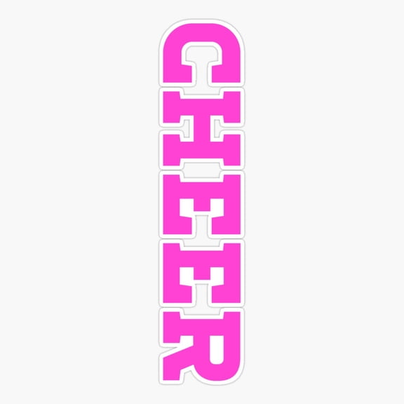 Cheer Spirit Sports Typography Sticker