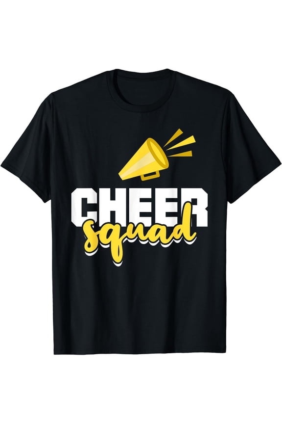 Cheer Squad Cheerleading Funny Cheerleader T-Shirt Black Large