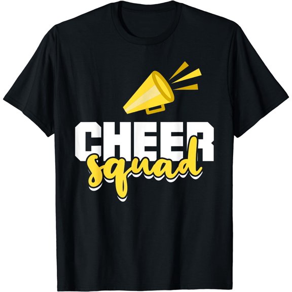 Cheer Squad Cheerleading Funny Cheerleader T-Shirt Black Large