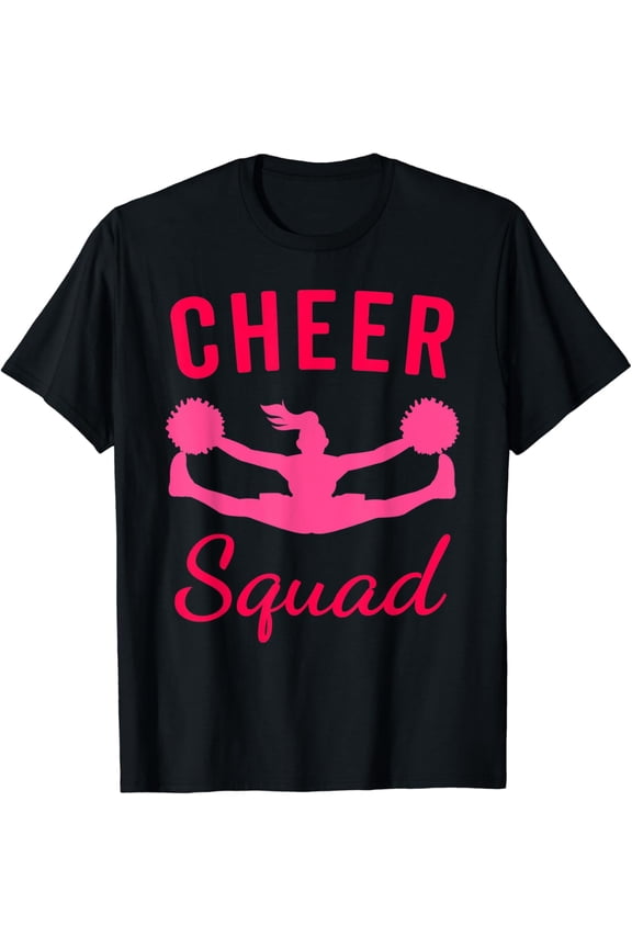 Cheer Squad, Fun Cheer Squad Gifts Cheerleader Cheering T-Shirt Black Small