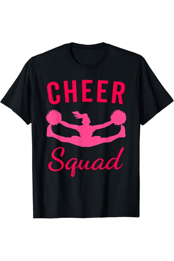 Cheer Squad, Fun Cheer Squad Gifts Cheerleader Cheering T-Shirt Black X-Large