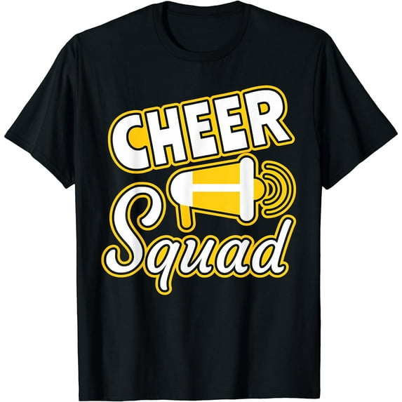 Cheer Squad Funny Cheerleader Cheering Cheerdancing Outfit T-Shirt Black 3X-Large