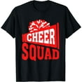 thumbnail image 1 of Cheer Squad Funny Cheerleader Cheering Outfit T-Shirt Black Small, 1 of 4