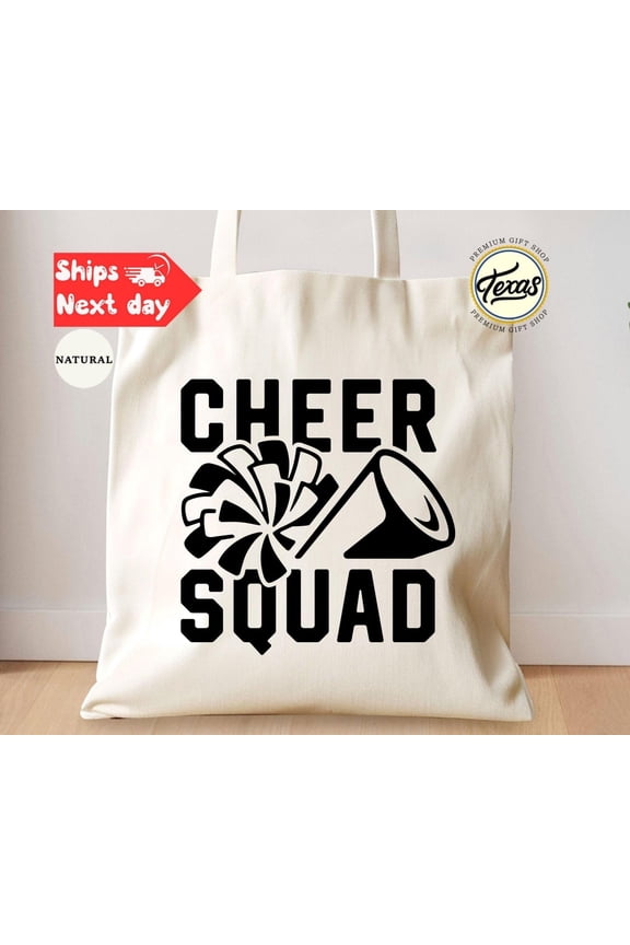 Cheer Squad Tote Bag Cheerleader Gift