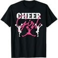 thumbnail image 1 of Cheer Team Cheerleading Cheering Women Girls Cheerleader T-Shirt Black 4X-Large, 1 of 4