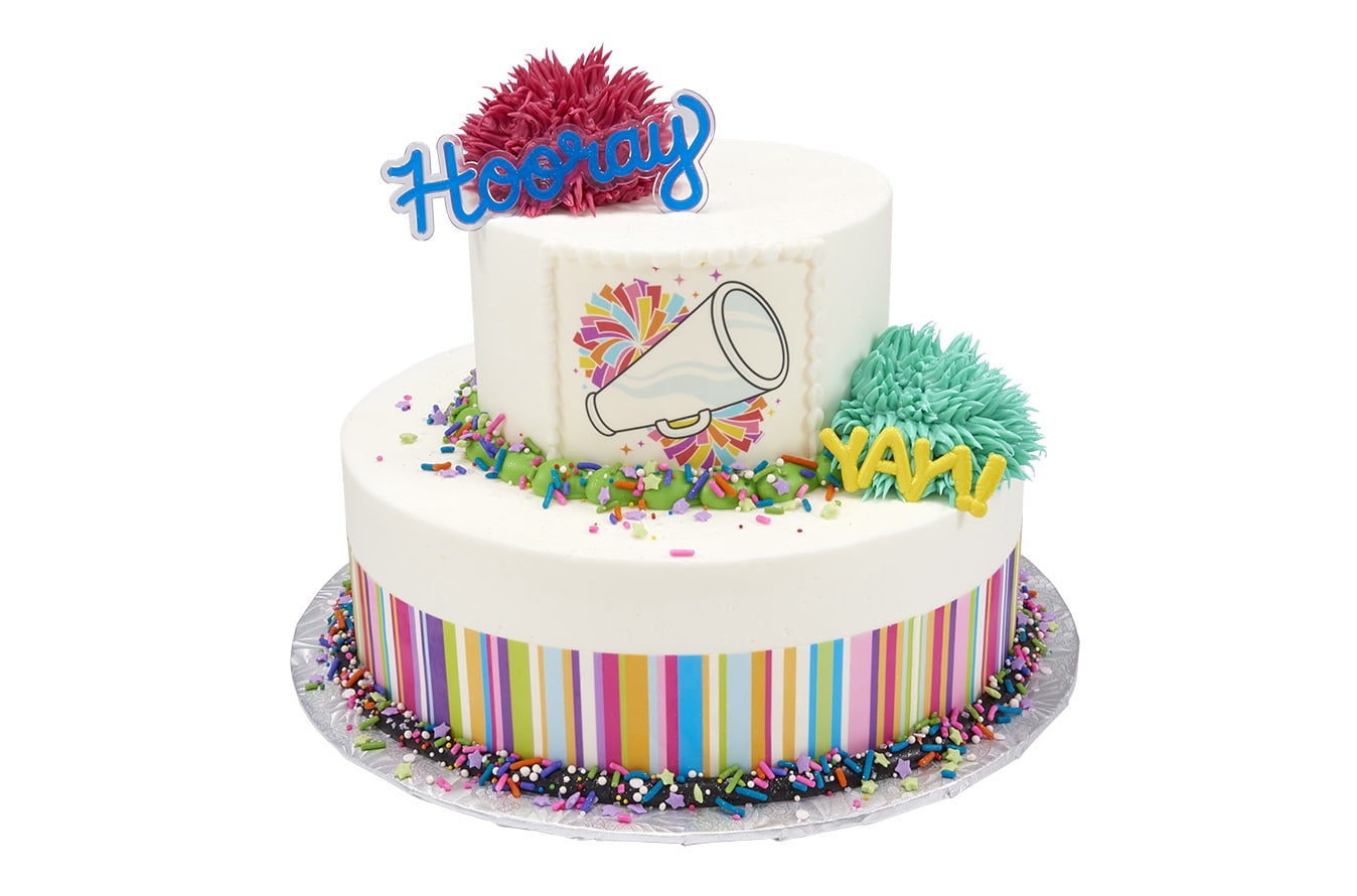 Cheer & Tumbling 2 Tier Cake