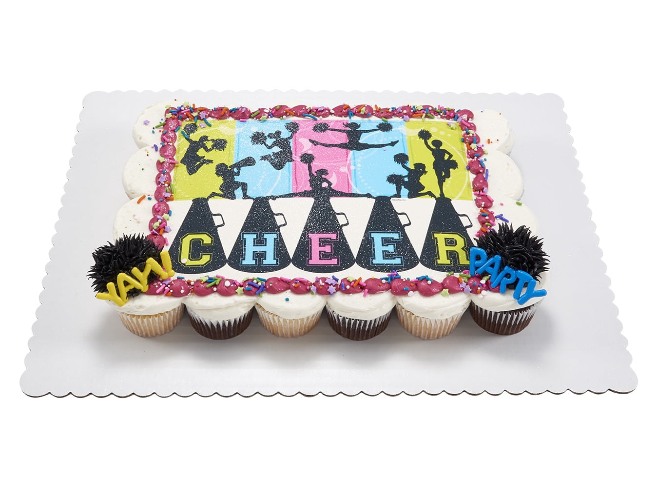 Cheer & Tumbling Cupcake Cake