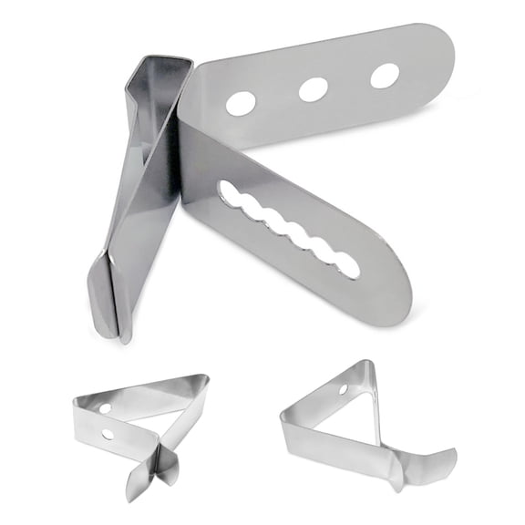 Cheer.US 10 Pcs Probe Holder Clip Barbeque Grill Probe Clip Temp Probe Clip A Style Design Probe Holder, Single Hole and Three Hole for Ambient Thermometer Temperature Readings Smoker Grill Ovens