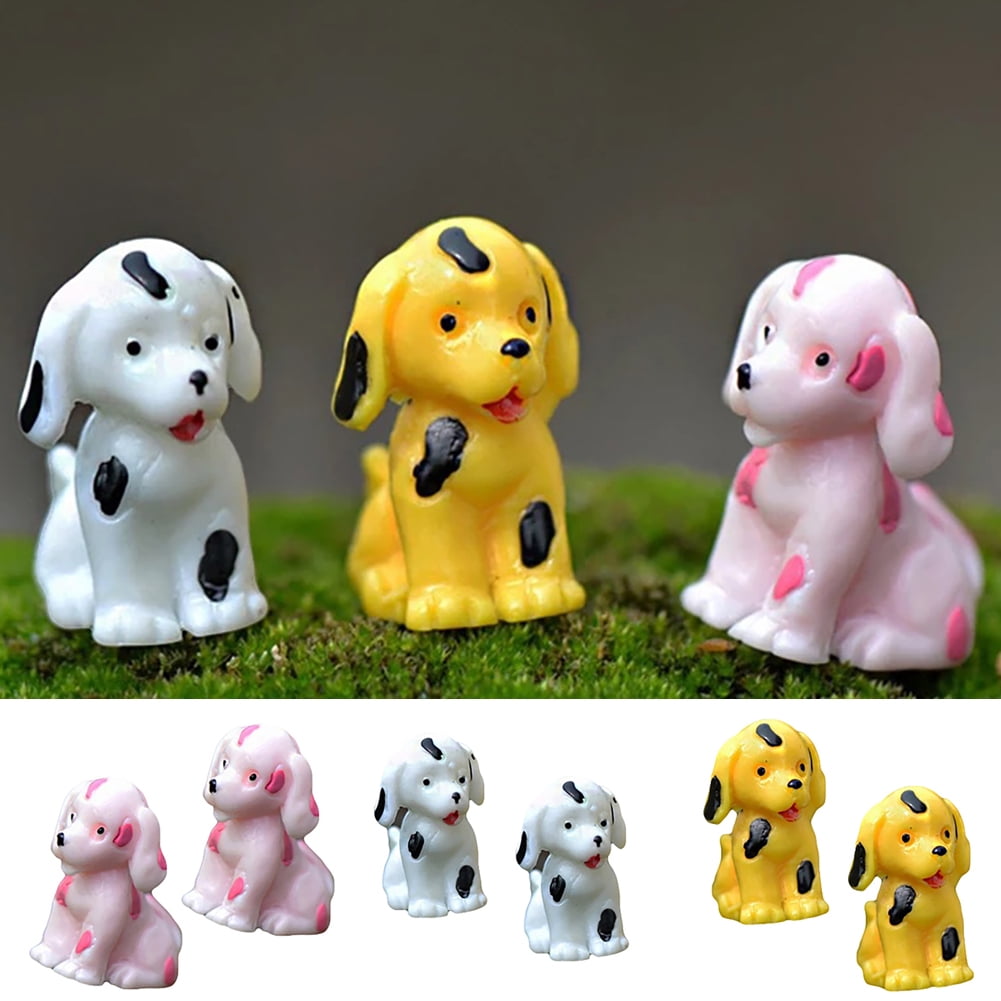 Cheer.US 20 Pcs Mini Dog Figurines, Plastic Puppy Dog Figurines for