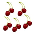 thumbnail image 1 of Cheer.US 30 Pcs Artificial Lifelike Simulation Small Red Black Cherries Fake Fruit Model Home House Kitchen Party Decoration Desk Ornament, 1 of 6