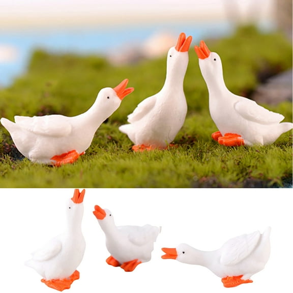 Cheer.US 5 Sets (15 Pcs)Mini Animals Miniature Figurines Animals Model Fairy Garden Miniature Moss Landscape DIY Terrarium Crafts Ornament Accessories for Home Décor