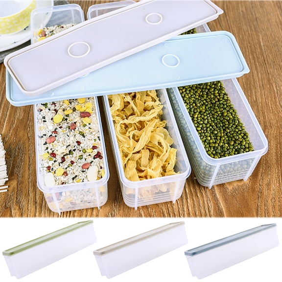 Cheer.US Airtight Food Storage Container Set - Ideal for Pasta, Spaghetti & Noodles, Kitchen Pantry Organization and Storage - Plastic Canisters with Durable Lids