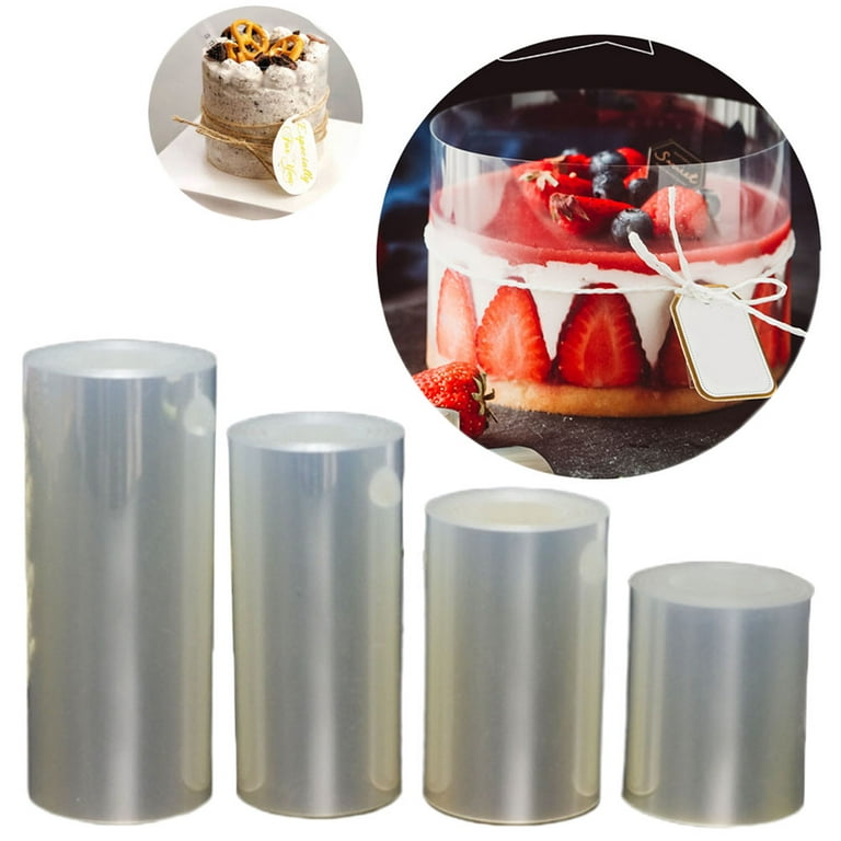  8 x 394Inch Cake Collar Acetate Sheets for Baking, Transparent  Cake Strips, Clear Cake Rolls, Acetate Roll for Chocolate Mousse Baking,  Food, Cake Surrounding Edge Decorating: Home & Kitchen