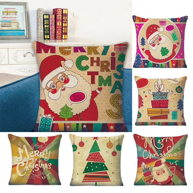 Cheer US Christmas Throw Pillow Covers Waterproof Outdoor Pillow Covers