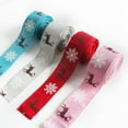 thumbnail image 1 of Cheer US Christmas Wired Edge Ribbon Black Red Buffalo Plaid Ribbon Vintage Truck Burlap Ribbon Natural Wrapping Ribbon Deer Printed Fabric Ribbon DIY Craft Ribbon, 1 of 9