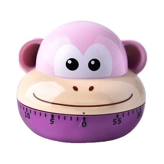 LEAQU Cute Cartoon Animal Timers 60 Minutes Mechanical Kitchen Cooking Timer Clock Loud Alarm Counters Mini Size Manual Timer Kitchen Utensil