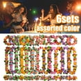thumbnail image 1 of Cheer.US Hawaiian flower Leis,Tropical Luau Party Supplies of Hula Garland Necklaces Bracelets Jumbo Simulated Silk Flowers for Hawaii Decorations, Birthday Party Favors, 1 of 7