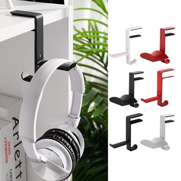 360 Rotating Gaming Headphone Hook Under Desk Headset Stand With