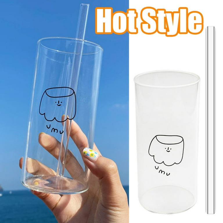 Cheer.US Highball Glasses, Tall Drinking Glasses. Cocktail Glass Set.  Lead-Free Crystal Glassware. Bourbon or Whiskey Glass Cup, Bar, Iced Tea,  Water, Mojito with Glass Straw 