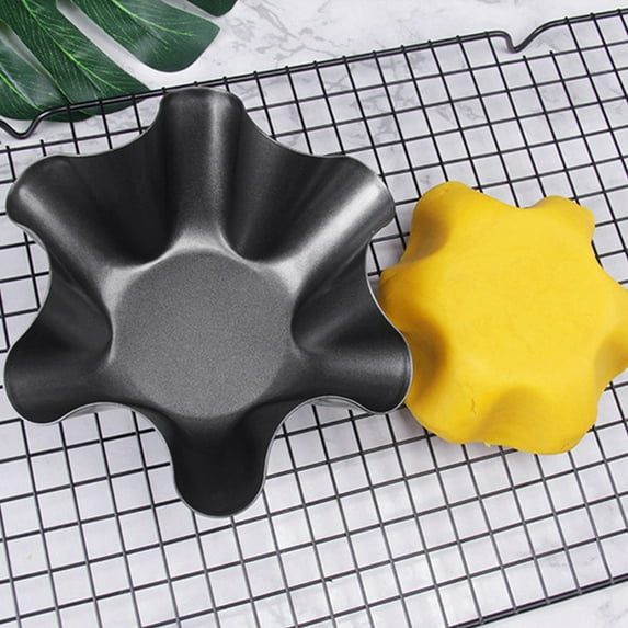 Cheer.US Non-Stick Fluted Tortilla Shell Maker Extra Thick Steel Taco Salad Bowl Pans, Taco Salad Bowl Makers Tortilla Shell Pans, Non-Stick Carbon Steel