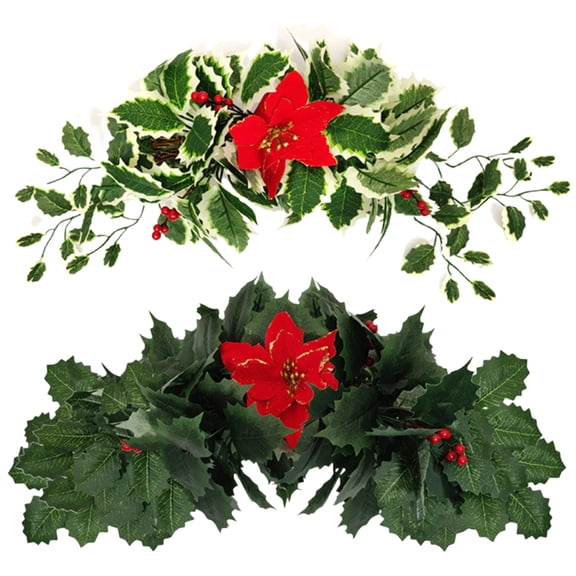 Cheer US Pre-Lit Artificial Christmas Teardrop, Green, Frosted Berry, Decorated with Pine Cones, Berry Clusters, Frosted Branches, Christmas Collection