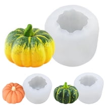 Cheer.US Silicone Soap Mold Silicone Halloween Pumpkin Shape Baking Mold for DIY Handmade Soap Making, Muffin, Loaf, Brownie, Cornbread and More