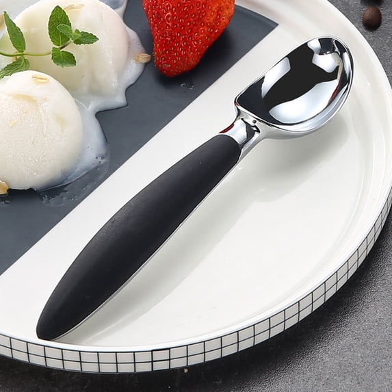 Cheer.US Stainless Steel Ice Cream Scoop - Ergonomic Ice Cream Scooper for Hard Ice Cream Nonstick Anti-Freeze Ice Cream Scooper - Dishwasher Safe Ice Cream Spade