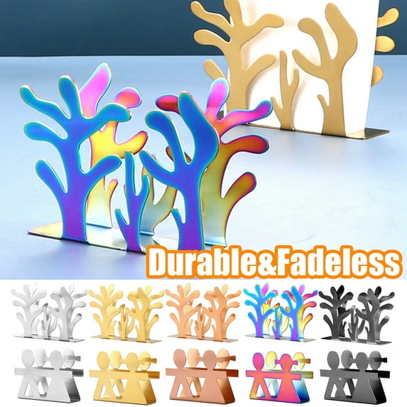Cheer.US Stainless Steel Napkin Holder Freestanding Paper Napkin Holder Organizer Tissue Dispenser for Kitchen Countertops, Dining Table, Picnic Table, Indoor & Outdoor Use
