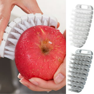 Full Circle The Ring Fruit and Vegetable 2 in 1 Fruit & Vegetable Cleaning Brush, Small (Pack of 1), Brown