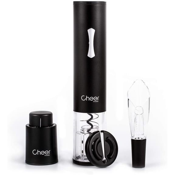 Cheer Wine Opener Gift Set Electric Cordless Automatic Corkscrew Wine Bottle Opener