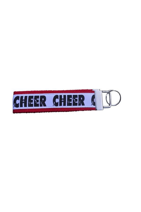 Cheer Wristlet Keychain- Red -