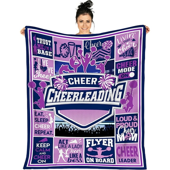 Cheer''s Blanket for Girls Cheerleading Gifts Throw Blanket Christmas Cheerleader''s Flannel Blankets Teens Kids Bed Sofa Couch All Season Cozy Blanket Birthday Gifts