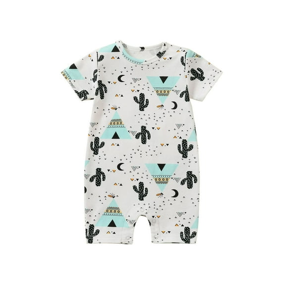 CheerKidz Baby Girls Boys Short Sleeve Solid Color Romper T-Shirt Jumpsuit for Toddlers,Ideal for Everyday Wear and Easy Dressing 0-24 Months(Light Blue#1,3-6 Months)