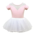 thumbnail image 1 of CheerKidz Baby Girls Summer Dance Clothes Long Sleeves One-piece Skirt Set for Lightweight Comfort and Stylish Performance Wear 3-15 Years(Pink#1,8-9 Years), 1 of 5