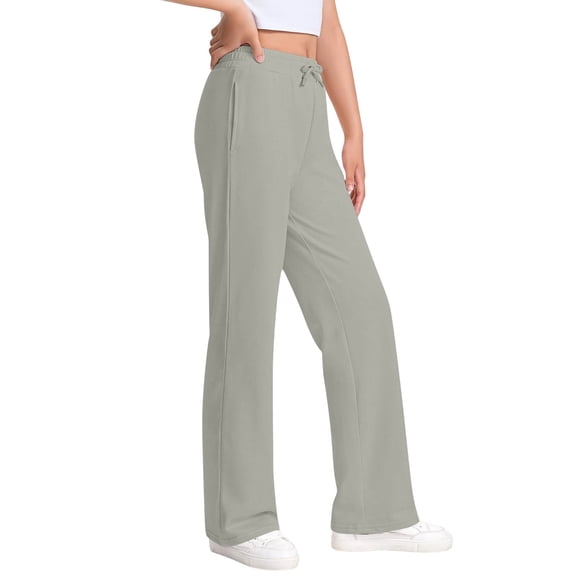 CheerKidz Girls and Childrens Casual Sports Sweatpants Trendy Drawstring Jogger Pants Lightweight 3-13 Years Kids Pants for Daily Wear Vacation Outdoor Activities(Gray#1,5-6 Years)