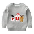 thumbnail image 1 of CheerKidz Kids Toddler Baby Girls Boys Knit Long Sleeve Crewneck Sweater Knitted Pullover Sweatshirt Tops Warm Fall Winter Clothes Cute Pullover Jumper Shirts(Gray#5,4 Years), 1 of 5