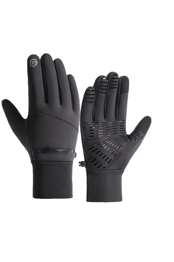 Mens Outdoor Windproof Waterproof Ski Gloves Thermal Insulated Cold Weather Sports Gloves for Cycling Motorcycle Riding Hiking Snowboarding Winter Activities(Gray#2,M)