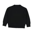 thumbnail image 1 of CheerKidz Toddler Baby Boys Girls Cotton Knitted Sweater Warm Solid Color Pullover Tops Fall Winter Clothes Sweatshirt Long Sleeve Candy Base Shirts(Black,5-6 Years), 1 of 2
