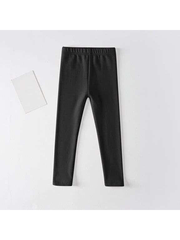 Toddler Girls' Soft and Breathable Leggings 3-12 Years Comfortable Full Length Pants for Kids,Ideal for Lightweight Comfort and Active Play(Black#1,3 Years)