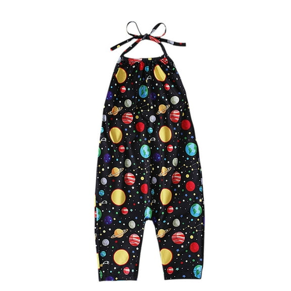 CheerKidz Toddler Kids Boys Girls Summer Fashion Cute Flower Print Lacing Romper - Stylish, Comfortable, and Perfect for Every Summer 1-5Years(Black#1,4 Years)