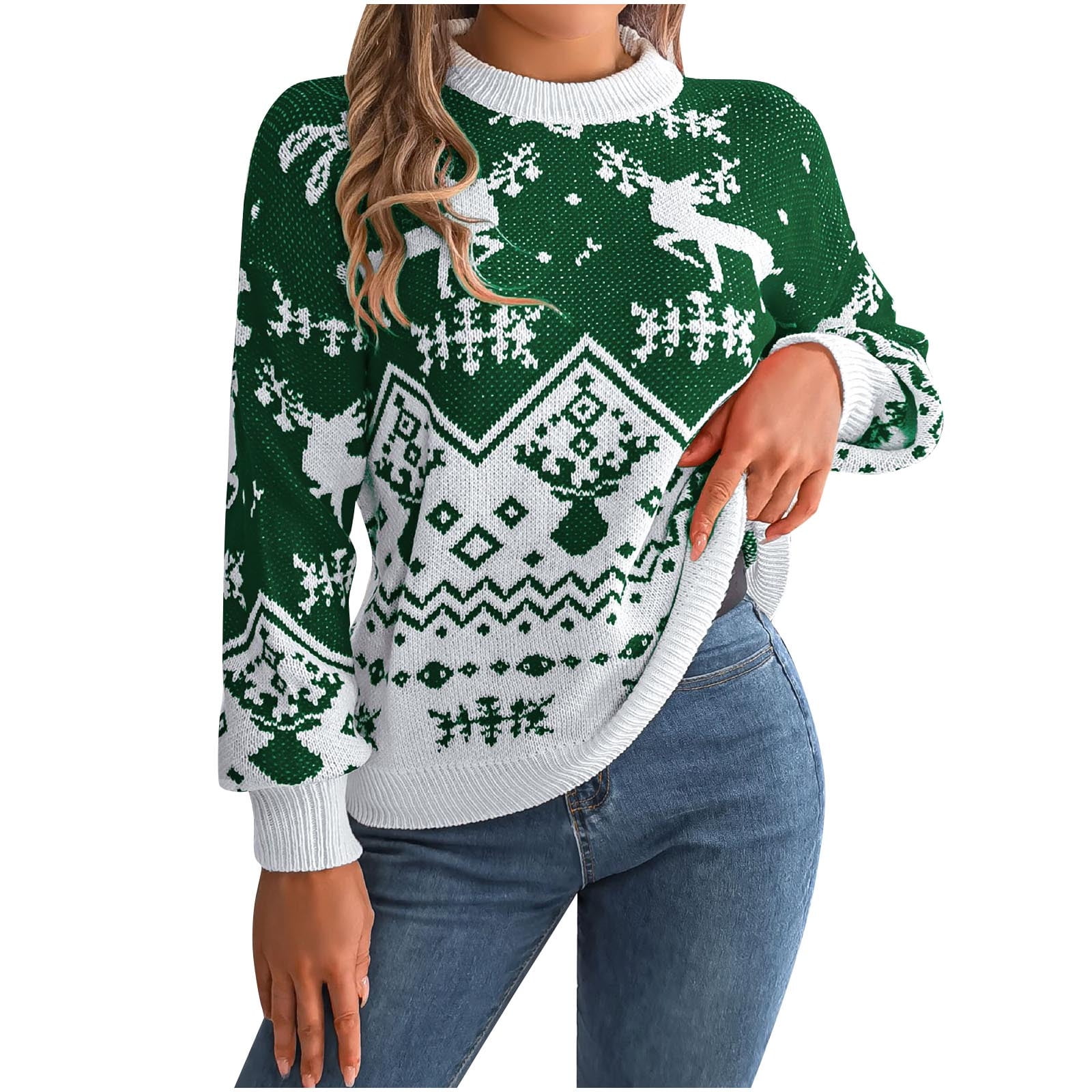 HOLIDAY SWEATER IT'S THE SEASON: Green