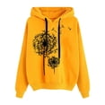 thumbnail image 1 of CheerKidz Women's All-Over Print Hooded Sweatshirt with Drop Shoulder Design Long Sleeve Oversized Fit Trendy Streetwear Pullovers(Yellow#1,XL), 1 of 3