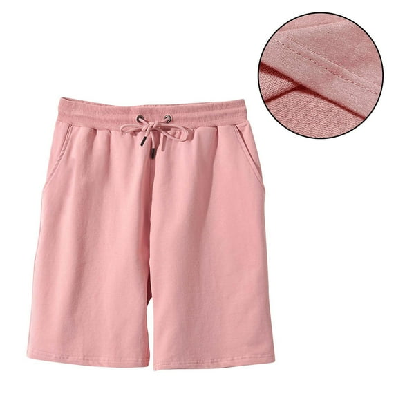 CheerKidz Women's Casual Summer Elastic Waist Shorts Fashion Drawstring Cargo Baggy Design with Pockets for Athletic Running and Workout Comfort