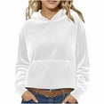 thumbnail image 1 of CheerKidz Women's Corduroy Top Casual Hooded Hoodie Long Sleeve Blouse with Pocket – Warm Textured Fabric Shirt for Fall and Winter Styling(White,2XL), 1 of 6